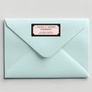 Black Pink Address Label