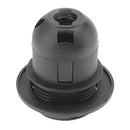 Black plastic and brass e27 socket lamp holder living room base