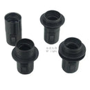 Black plastic e27 socket lamp base with switch for bedroom