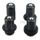 Black plastic e27 socket lamp base with switch for bedroom