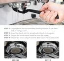Black plastic espresso machine cleaning brush set kitchen tool