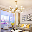 DecorBites™ Black Postmodern Sputnik Chandelier for Dining Room and Home Decor