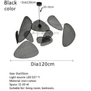 Black rattan ceiling chandelier dining room mesh pendant light