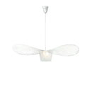 Black rattan hat led chandelier dining room metal ceiling fan