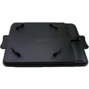 Black rectangular non stick korean grill pan kitchen bbq tray