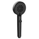DecorBites™ Black Round Shower Head 6 Modes High Pressure Hand-held Knobs Water Stop
