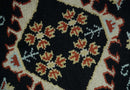 Black, Rust and Beige 8x10 Traditional Oriental Hand Knotted Wool Area Rug