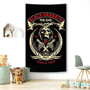 Black sabbath skull wall tapestry bedroom rock decor