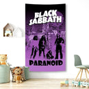 Black sabbath skull wall tapestry bedroom rock decor