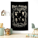 Black sabbath skull wall tapestry bedroom rock decor