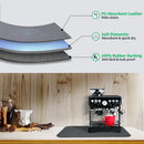 Black silicone absorbent espresso machine mat kitchen coffee decor