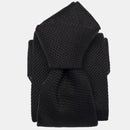 Nero - Black Silk Grenadine Tie