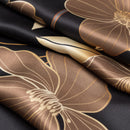 Laura - Silk Scarf Shawl - Black