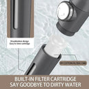 Black & silver adjustable high pressure shower head bathroom 3 modes