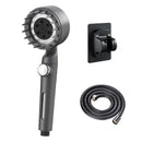 Black & silver adjustable high pressure shower head bathroom 3 modes