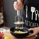 Black & silver stainless steel potato masher kitchen food crusher