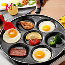 Black speckled 6 hole breakfast egg pan kitchen pancake maker