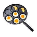 Black speckled 6 hole breakfast egg pan kitchen pancake maker