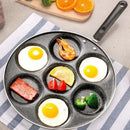 Black speckled 6 hole breakfast egg pan kitchen pancake maker