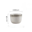 Black speckled ceramic wine sake set with heater for dining room