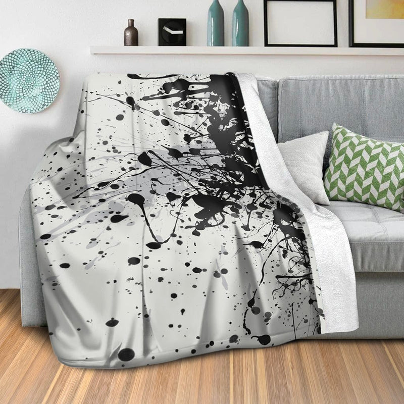 Black Splatter Blanket