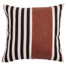 Black stripe faux leather pillow cover living room decor