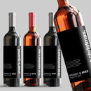 Black Swiss Wedding Milestone Wine Label Set