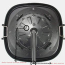 Black textured square korean bbq grill pan kitchen cookware