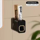 Black translucent inverted toothbrush holder and bathroom storage rack