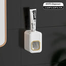 Black translucent inverted toothbrush holder and bathroom storage rack