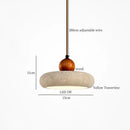 DecorBites™ Black Travertine LED Hanging Pendant Light - Nordic Modern Home Decor