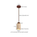 DecorBites™ Black Travertine LED Hanging Pendant Light - Nordic Modern Home Decor