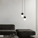 DecorBites™ Black Travertine LED Hanging Pendant Light - Nordic Modern Home Decor