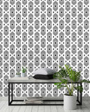 Black Tribal Pattern Wallpaper