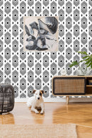 Black Tribal Pattern Wallpaper