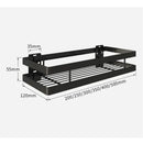 DecorBites™ Black SUS 304 Bathroom Shelf Shower Storage Basket Holder for Shampoo & Bath Essentials