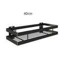 DecorBites™ Black SUS 304 Bathroom Shelf Shower Storage Basket Holder for Shampoo & Bath Essentials
