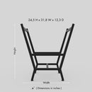 Portable V Shaped Metal Wood Rack