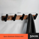 DecorBites™ Black Walnut Bathroom Set: Towel Rack, Bar, Shelf, Toilet Paper Holder, Brush Stand