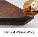 DecorBites™ Black Walnut Bathroom Set: Towel Rack, Bar, Shelf, Toilet Paper Holder, Brush Stand