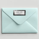 Black Watercolor Address Label
