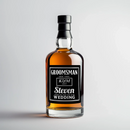 Black Whiskey Groomsman Small Liquor Label
