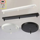 Black & white 3 head pendant light base canopy plate dining room