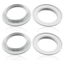 Black & white 40mm collar rings light socket kitchen adapter
