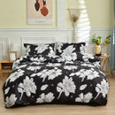 Black & white branch flower duvet cover set bedroom bedding