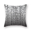 Black white & gold geometric star stripe print pillowcase bedroom decor