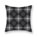 Black white & gold geometric star stripe print pillowcase bedroom decor
