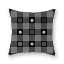 Black white & gold geometric star stripe print pillowcase bedroom decor