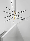 Black & white nordic minimalist chandelier living room led light