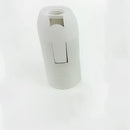 Black & white plastic lamp holder socket for living room luminaire